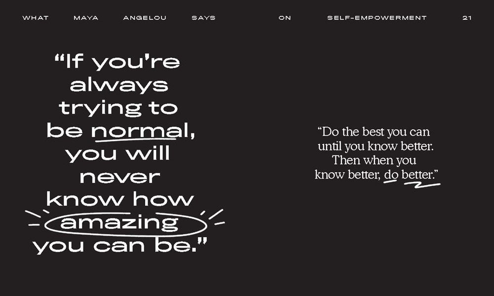 What Maya Angelou Says // The Official Collection