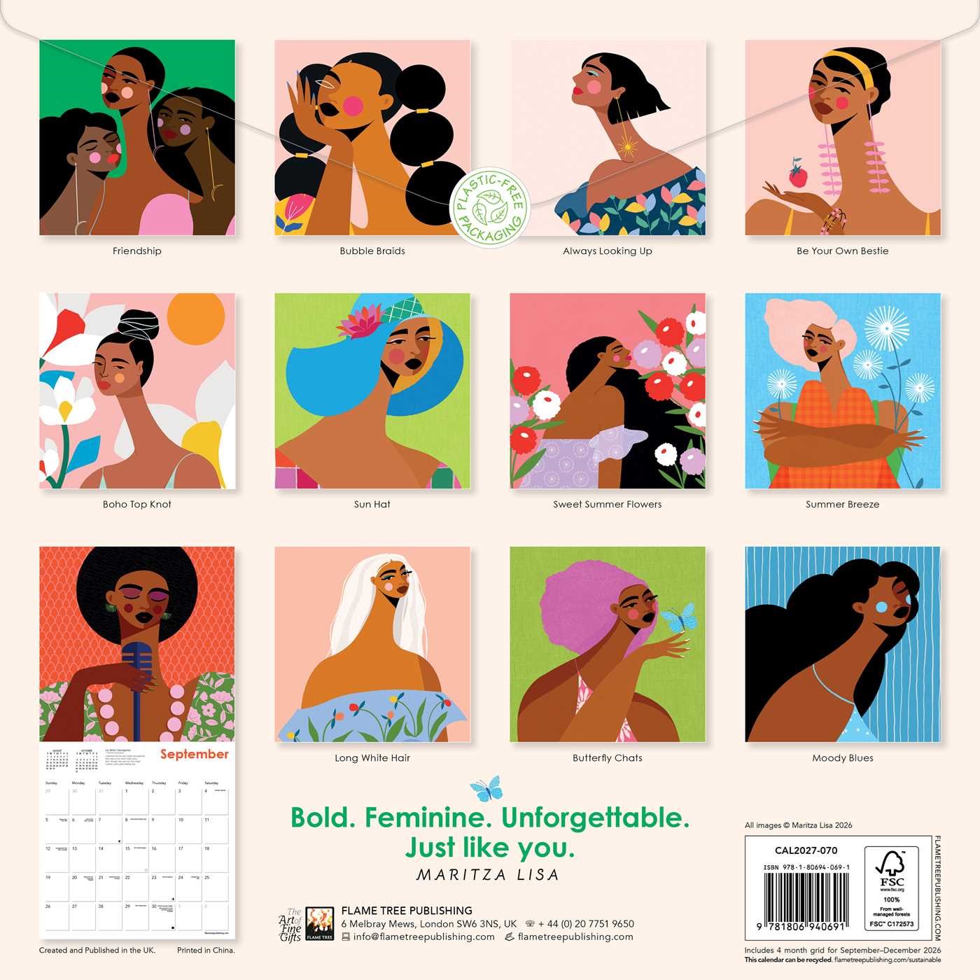 Maritza Lisa // Wall Calendar 2027 (Art Calendar) (Pre-order, July 14 2026)