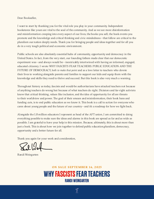 Why Fascists Fear Teachers // Public Education and the Future of Democracy (Pre-Order, Sep 16 2025)