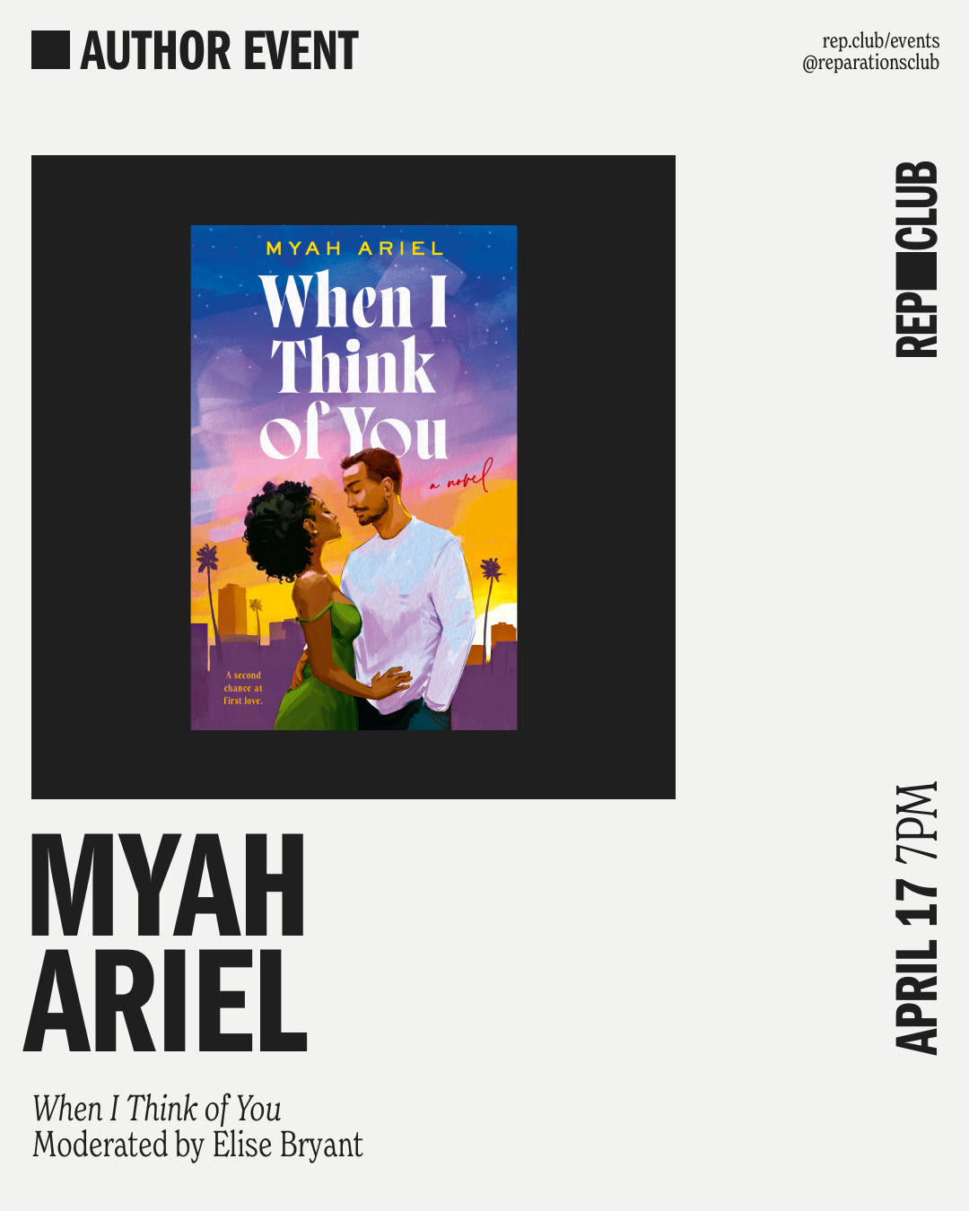 April 17th EVENT: When I Think of You // Myah Ariel + Elise Bryant