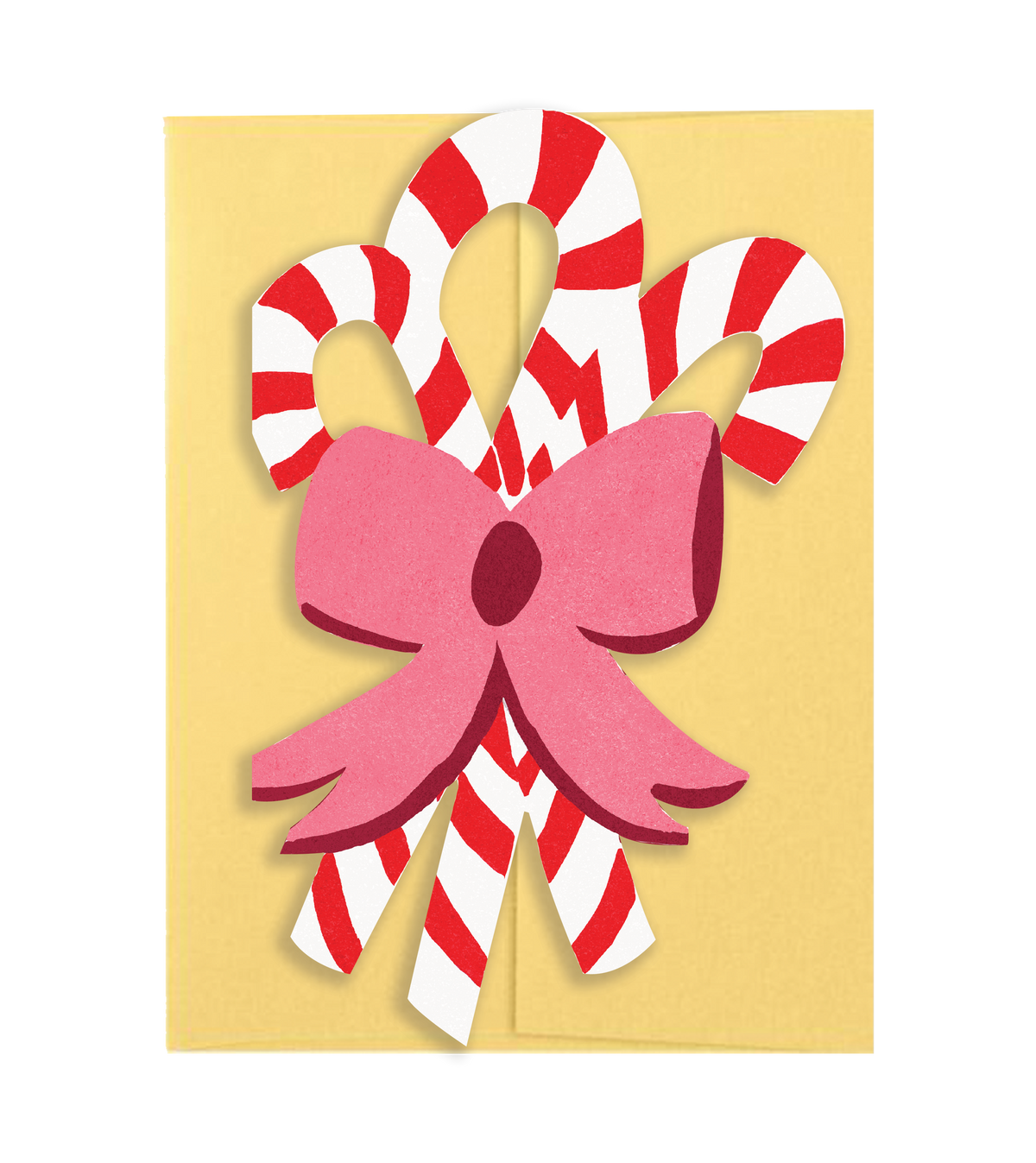 Candy Cane Bouquet - Die Cut Card