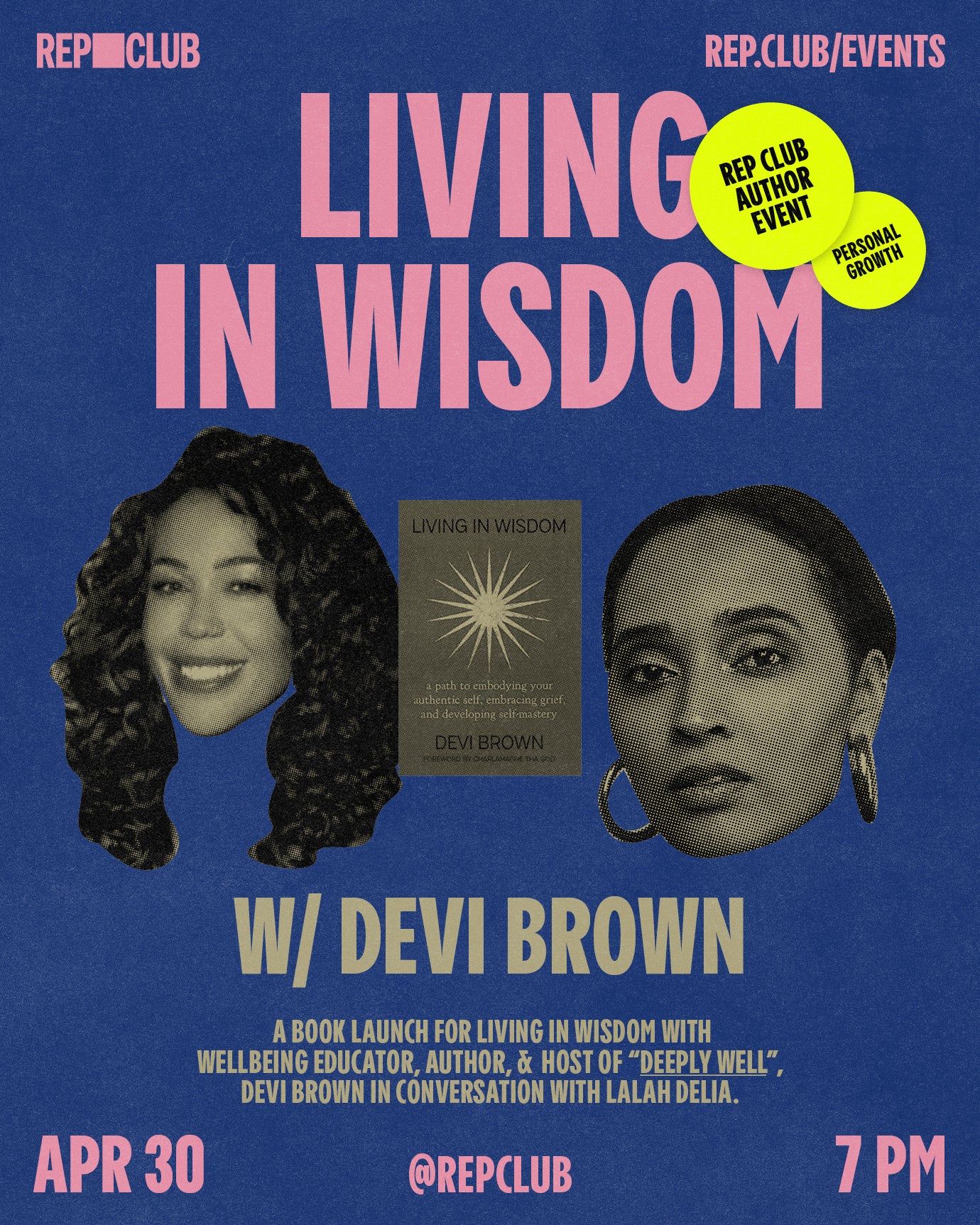 APRIL 30th EVENT: Living In Wisdom // Devi Brown & Lalah Delia