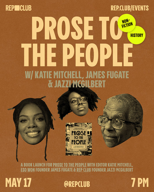 May 17th EVENT: Prose to the People // Katie Mitchell, James Fugate & Jazzi McGilbert