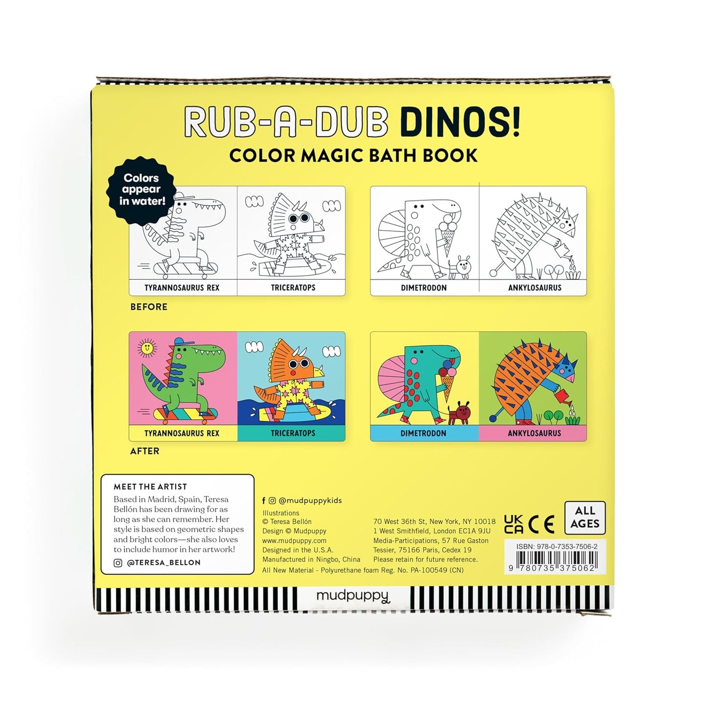 Rub-A-Dub Dinos! // Color Magic Bath Book