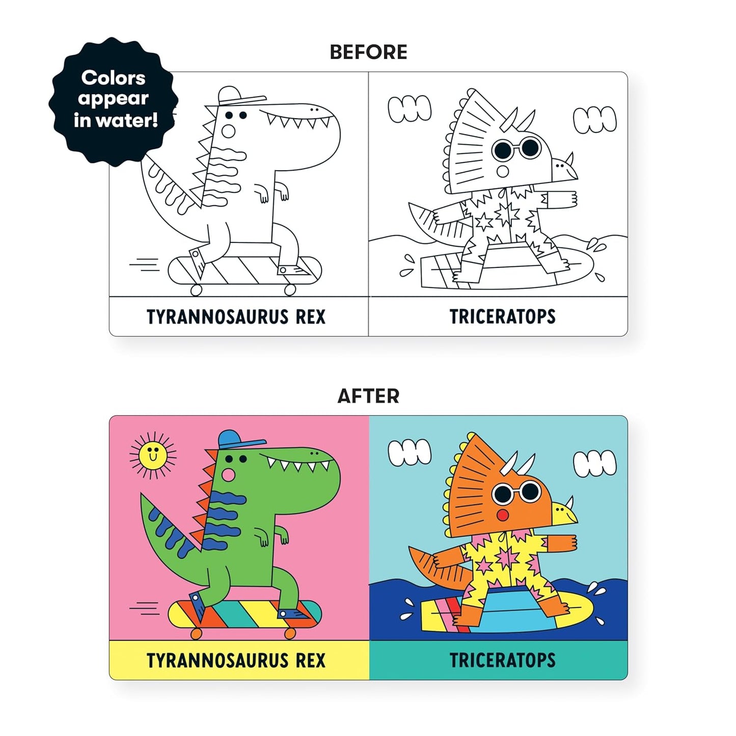 Rub-A-Dub Dinos! // Color Magic Bath Book