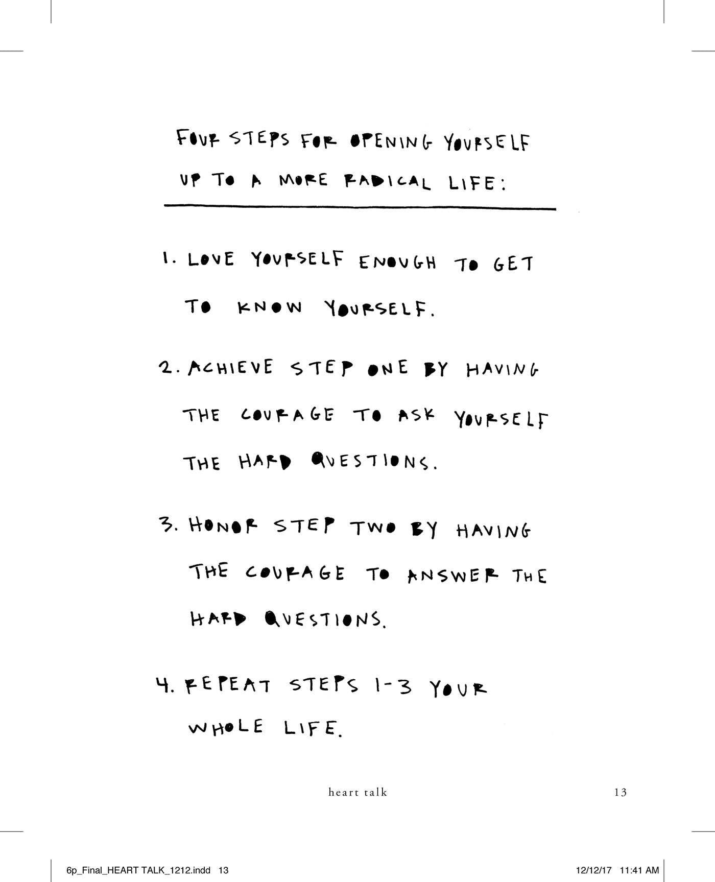 Heart Talk // Poetic Wisdom for a Better Life