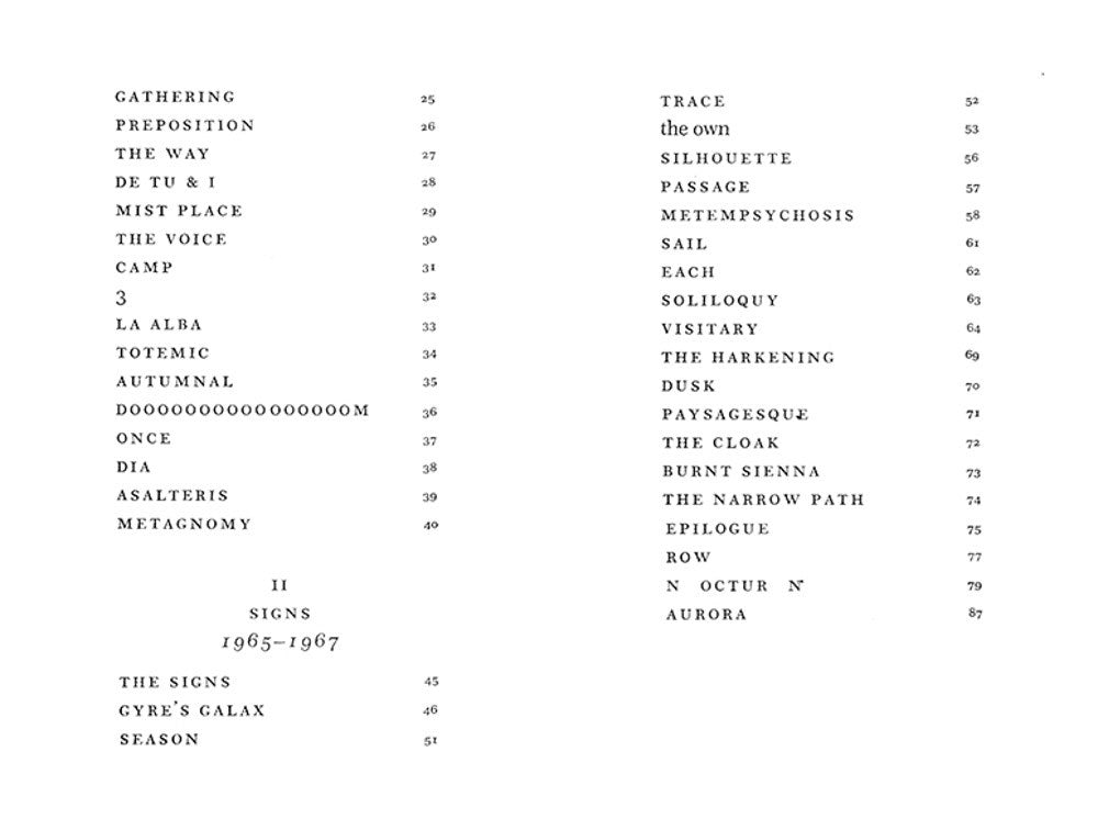 The Matrix // Poems 1960-1970
