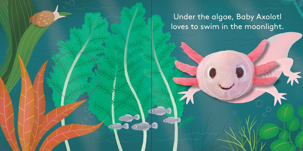 Baby Axolotl // Finger Puppet Book (Pre-Order, Mar 18 2025)