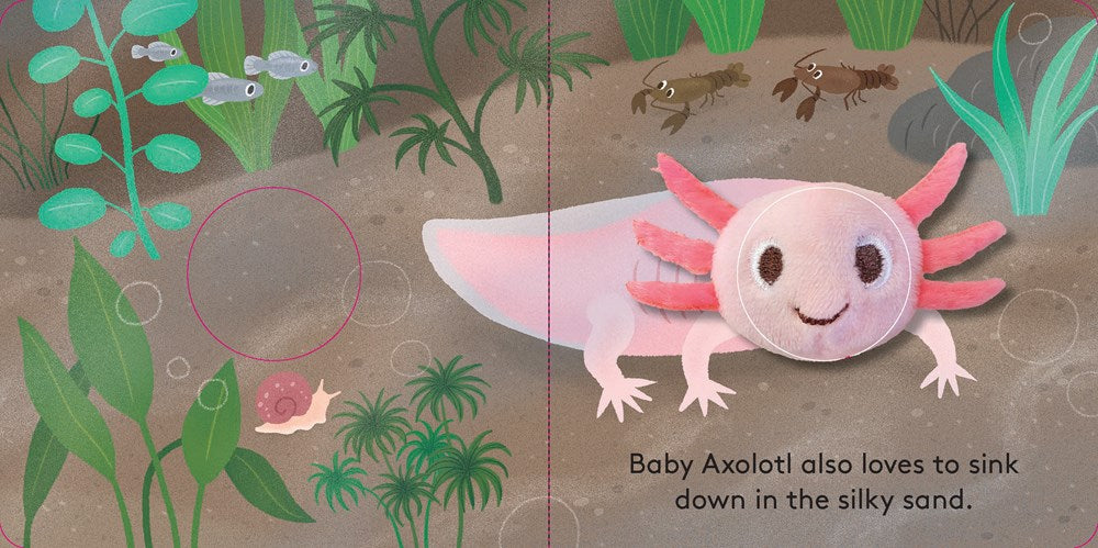 Baby Axolotl // Finger Puppet Book (Pre-Order, Mar 18 2025)