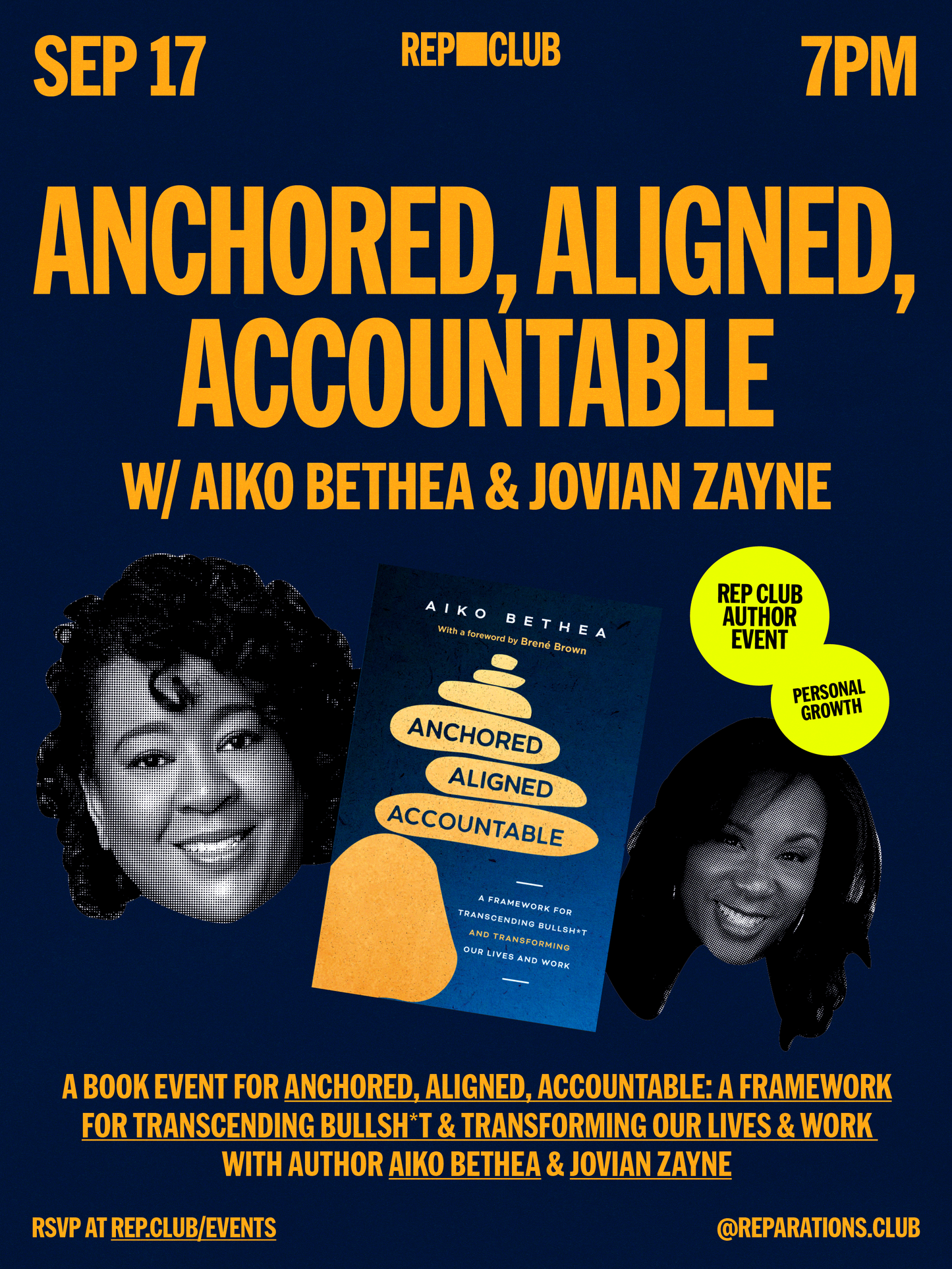 Sept 17th EVENT: Anchored, Aligned, Accountable w/ Aiko Bethea & Jovian Zayne