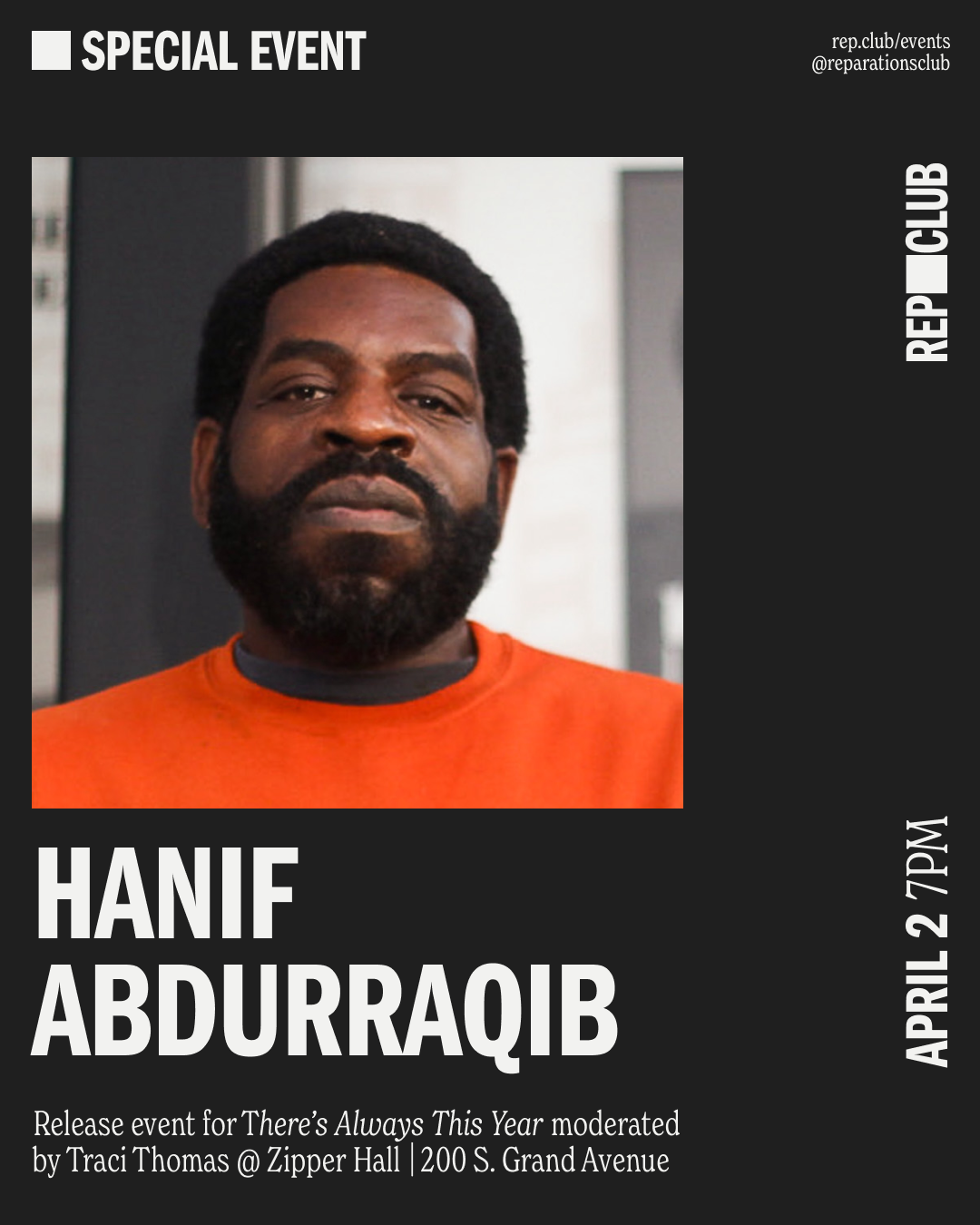 Apr 2nd EVENT: There's Always This Year // Hanif Abdurraqib & Traci Thomas