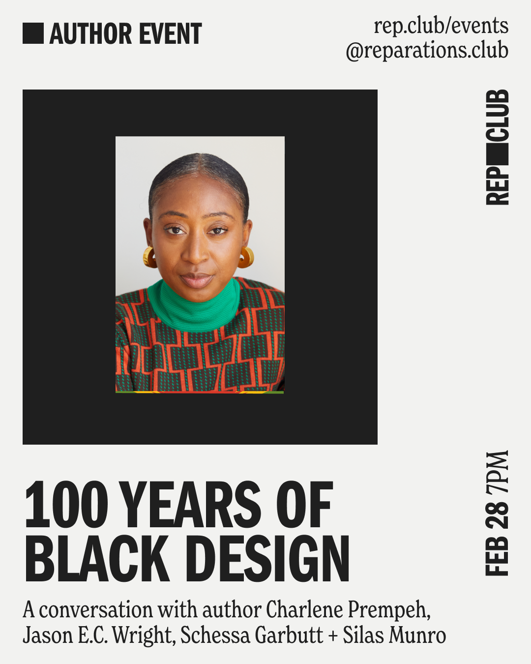 Feb 28th EVENT: Now You See Me // 100 Years of Black Design w/ Charlene Prempeh, Jason E.C. Wright, Schessa Garbutt, + Silas Munro