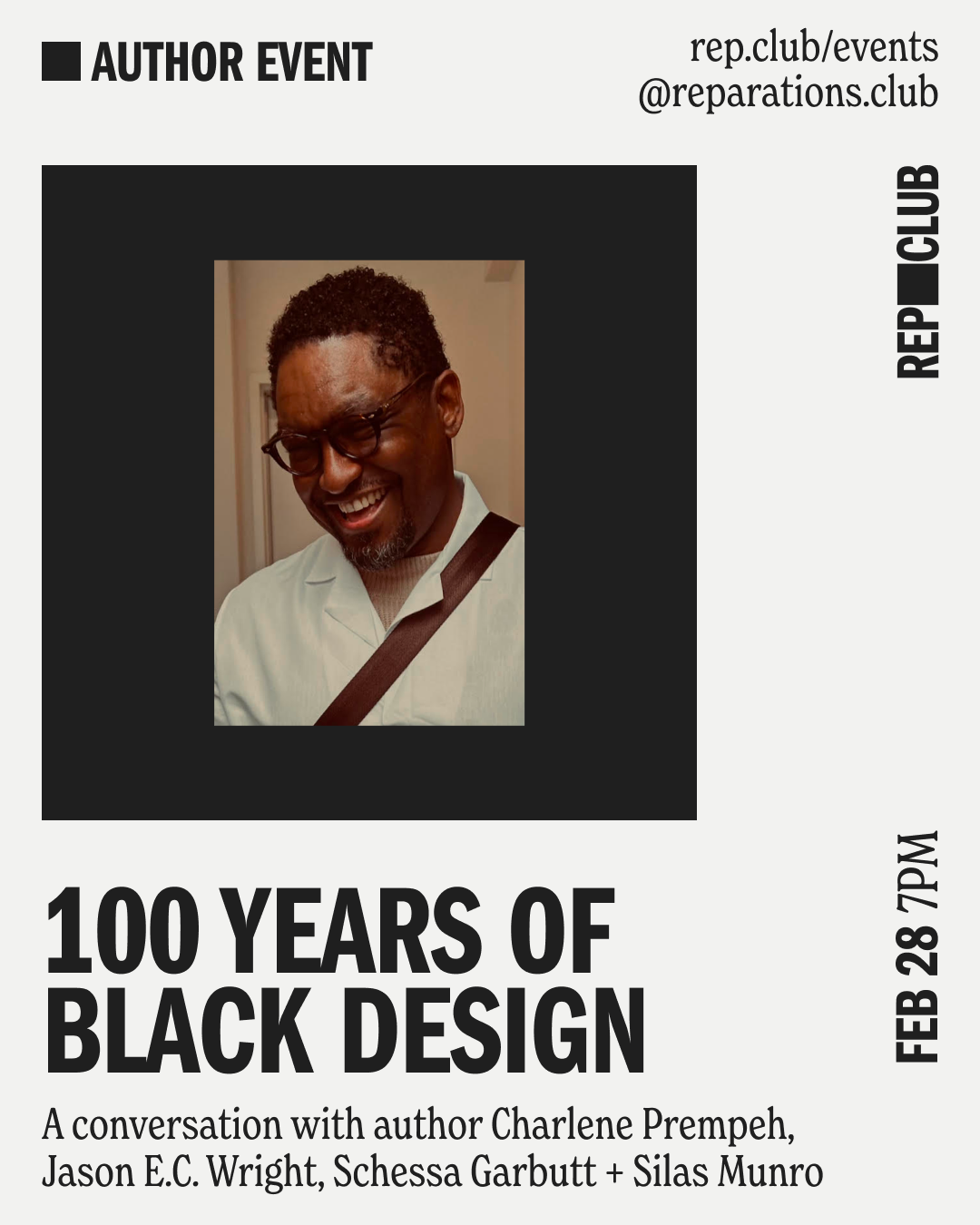 Feb 28th EVENT: Now You See Me // 100 Years of Black Design w/ Charlene Prempeh, Jason E.C. Wright, Schessa Garbutt, + Silas Munro