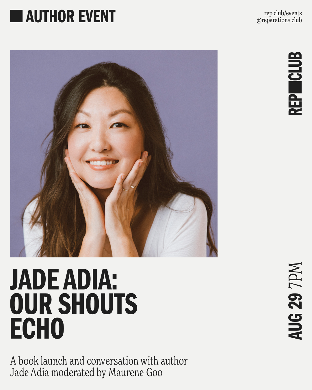 Aug 29th EVENT: Our Shouts Echo // Jade Adia + Maurene Goo