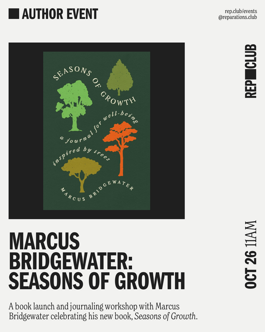 Oct 26th EVENT: Seasons of Growth with Marcus Bridgewater