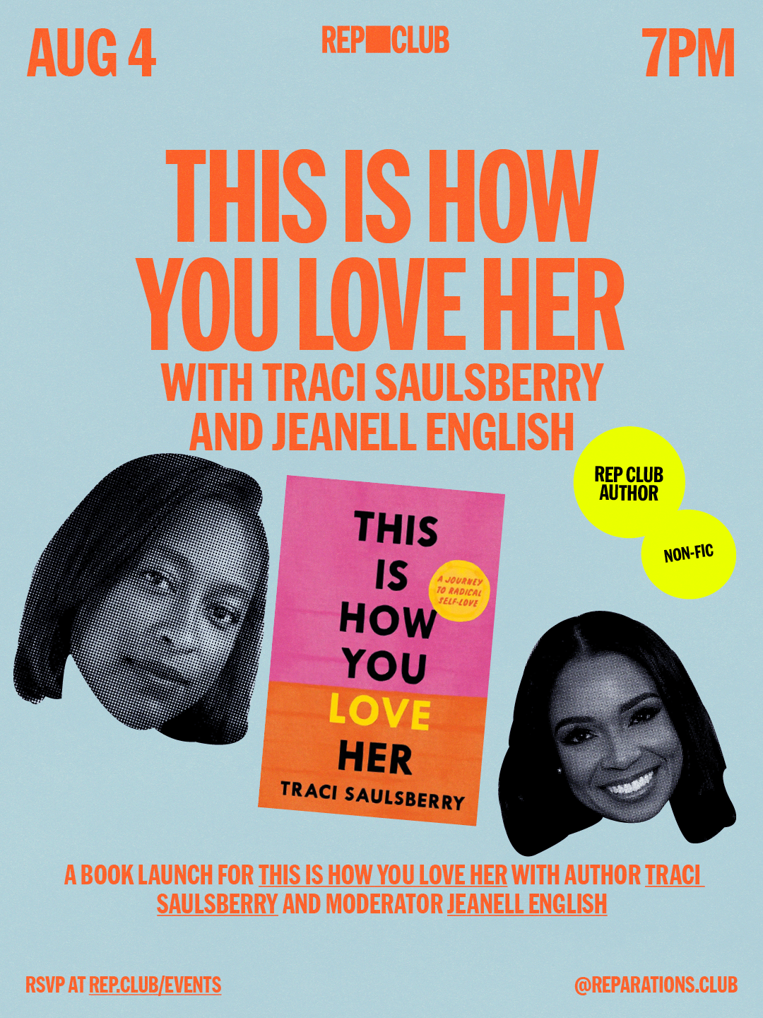 Aug 4 EVENT: This Is How You Love Her w/ Traci Saulsberry & Jeanell English