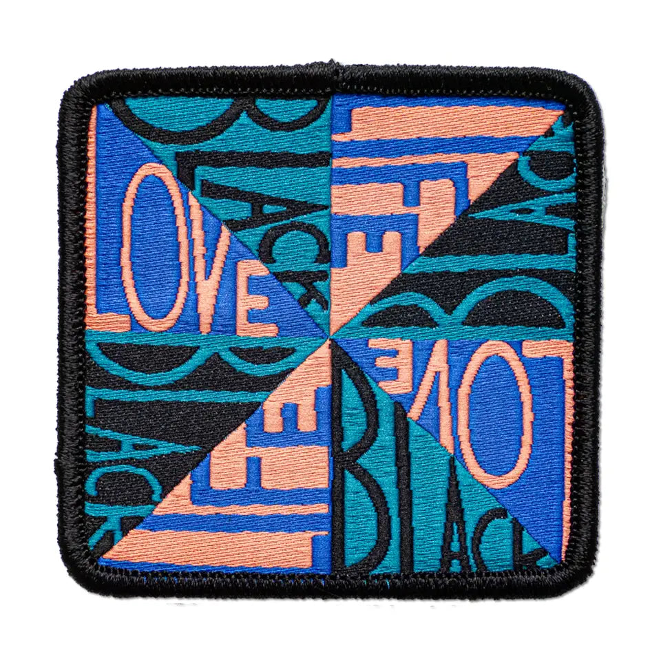 Black Light Series #6: Love Black Life // Faith Ringgold - Iron-On Patch