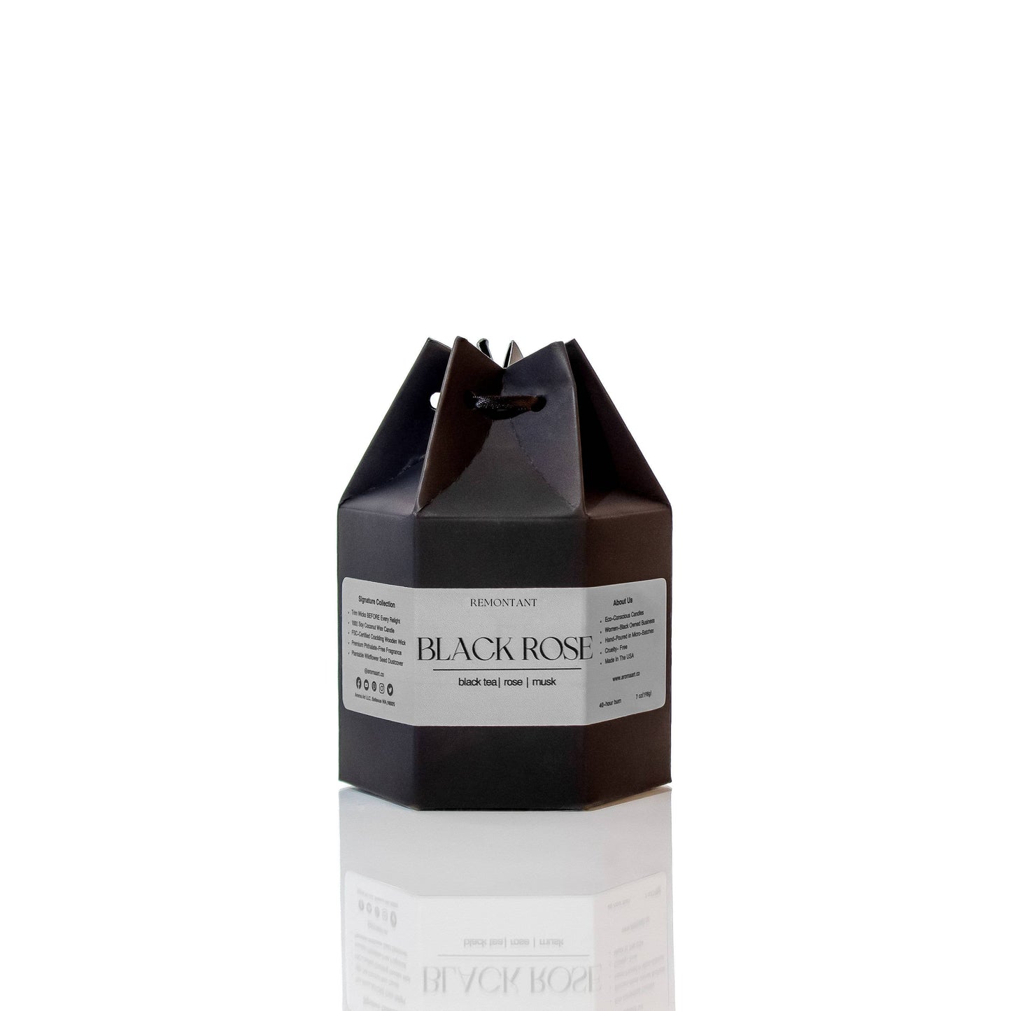 Black Rose | Crackling Wooden Wick Candle