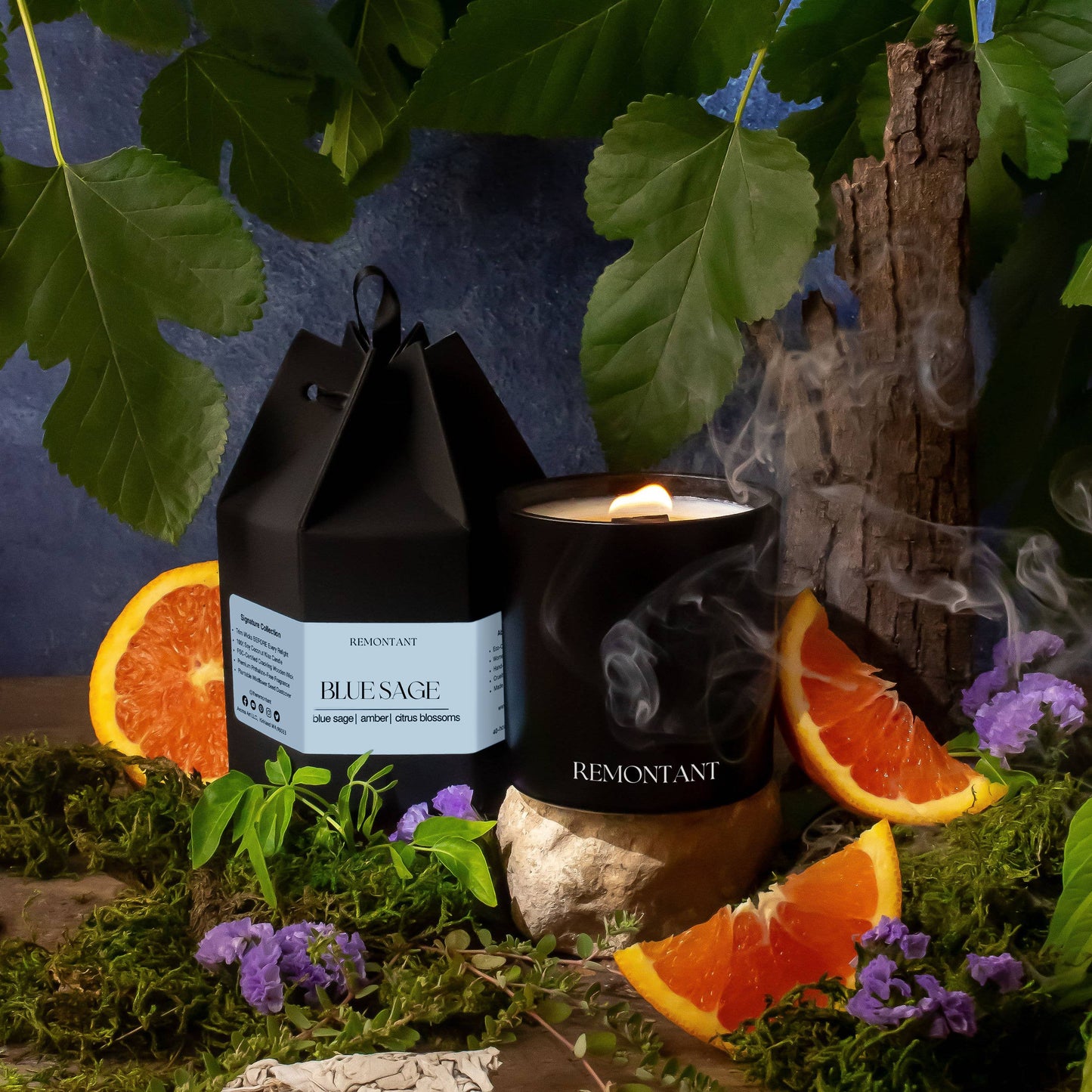 Blue Sage | Blue Sage ~ Amber ~ Citrus Blossoms | Crackling