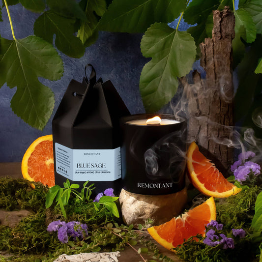 Blue Sage | Blue Sage ~ Amber ~ Citrus Blossoms | Crackling