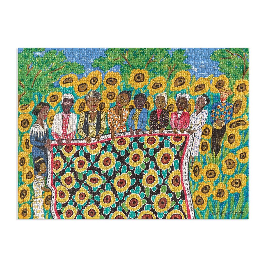 Faith Ringgold the Sunflower Quilting Bee at Arles Puzzle // 1000 Piece