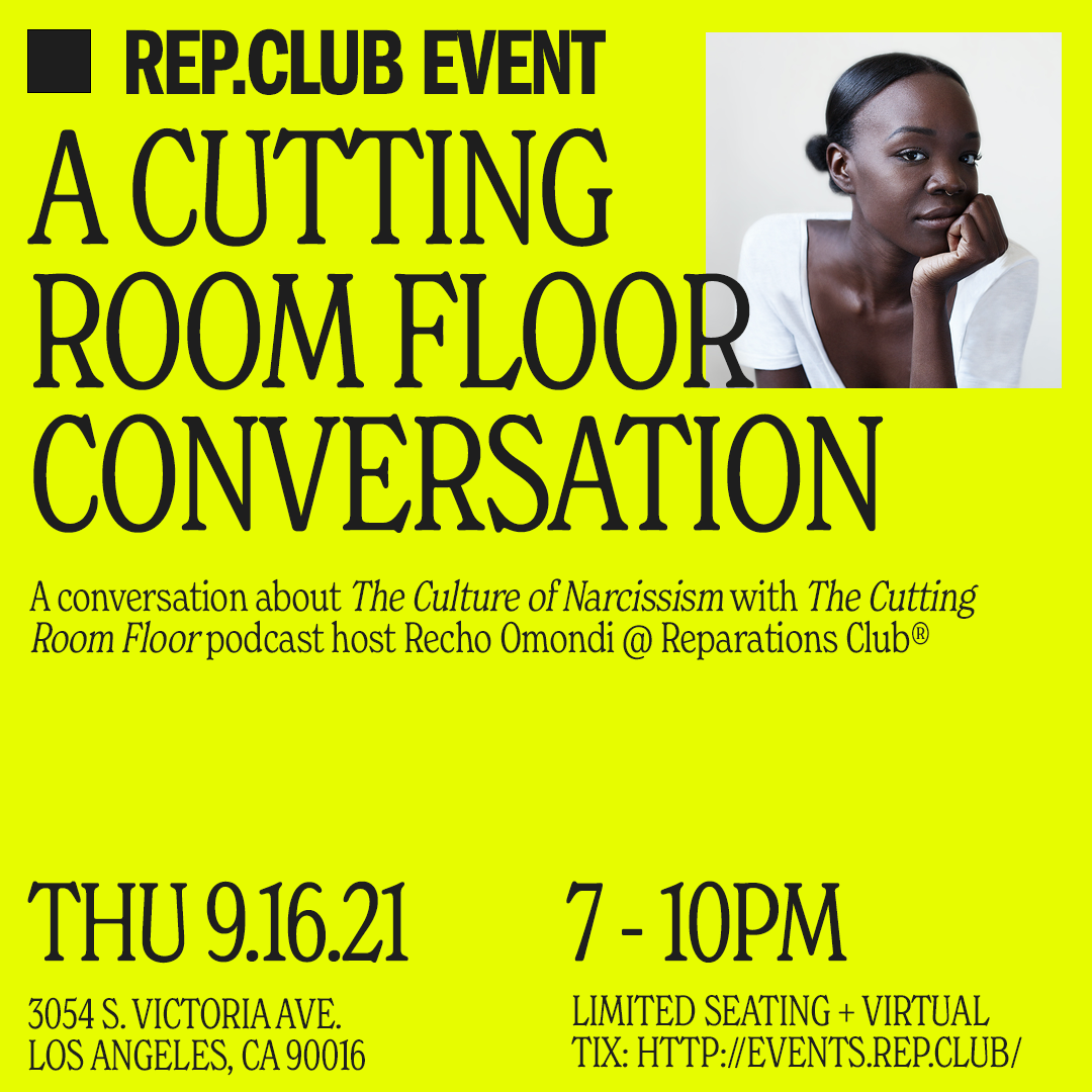 Sep 16 EVENT: The Cutting Room Floor // (IRL & Virtual)